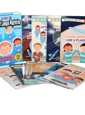 英文原版Level3 B Astronaut League Mysteries10册 批判性思维儿童分级读物故事Read With You陪你读书 随书附带读物配套APP