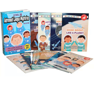 英文原版Level3 B Astronaut League Mysteries10册 批判性思维儿童分级读物故事Read With You陪你读书 随书附带读物配套APP