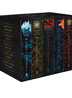 英文原版 A Song of Ice and Fire 冰与火之歌  Game of Thrones  权力的游戏 1-5全套 乔治马丁 美剧原著小说