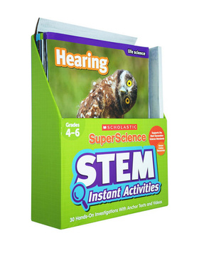 4-6年级 小学高年级 英文原版 SuperScience Stem Instant Activities Grades 4-6 自然科学15册 物理/生命/地球 含教学笔记