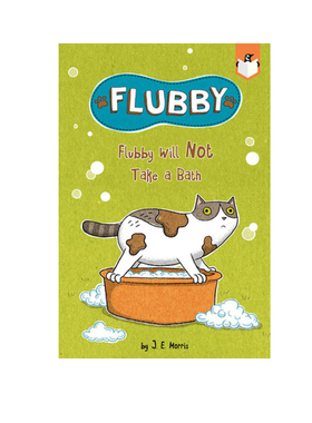 英文原版 Flubby Will Not Take a Bath 菲比不会洗澡 培养幼儿想象力 Penguin Workshop Bridge 兰斯150L 5-6岁全彩桥梁书