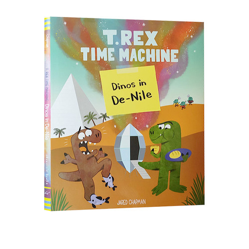 英文原版绘本 T.Rex Time Machine:Dinos in De-Nile 精装绘本 恐龙 儿童图画故事书 Chronicle