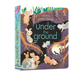 绘本 低幼科普翻翻书认知启蒙 the Under 偷偷看里面系列 Peep 纸板书 尤斯伯恩 Ground Usborne Inside 英文原版 预售