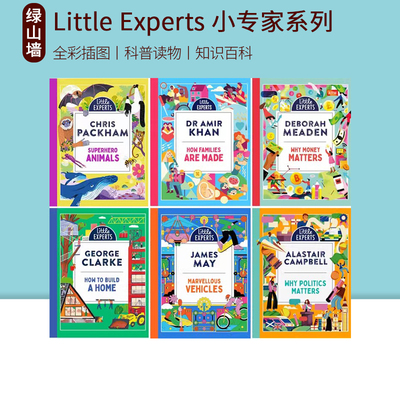 英文原版 小专家系列 Little Experts 6册 精装 儿童英文科普读物 全彩插图知识类图画书