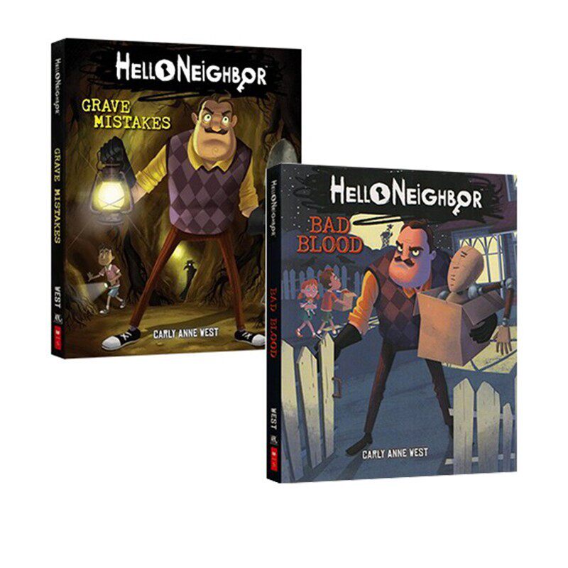 英文原版 hello neighbor collection 你好邻居 2册合售 热门儿童奇幻