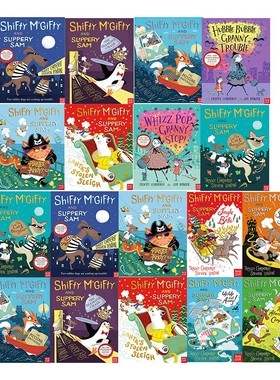 英文原版 Hubble Bubble+Shifty McGifty 强强和盗盗之钻石追逐 丢失的大师之作 海盗 Hubble Bubble 奶奶购物 奶奶的烦恼