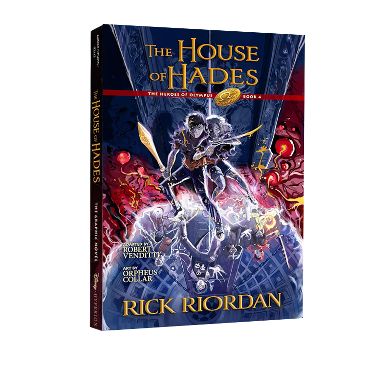 英文原版 波西杰克逊奥林匹斯英雄系列4 冥王之府 Heroes of Olympus The House of Hades 全彩漫画小说