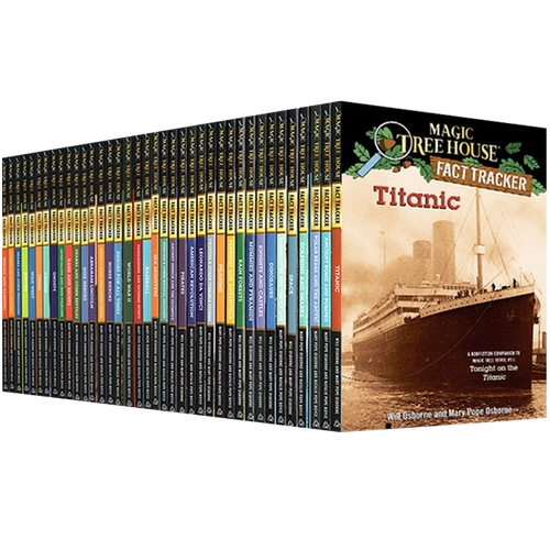 神奇树屋英语原版 神奇树屋第一季 英文原版The Magic Tree House 1-38 梅林的任务1-27Merlin Missions神奇树屋小百科 桥梁章节书