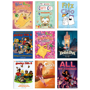 英文原版漫画 Crafty Cat 狡猾的猫/Dinosaur Explorers/Blue,Barry & Pancakes 全彩漫画 青少年课外阅读故事书