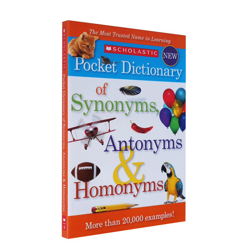 英文原版口袋词典 Scholastic Pocket Dictionary of Synonyms Antonyms同义词反义词词典
