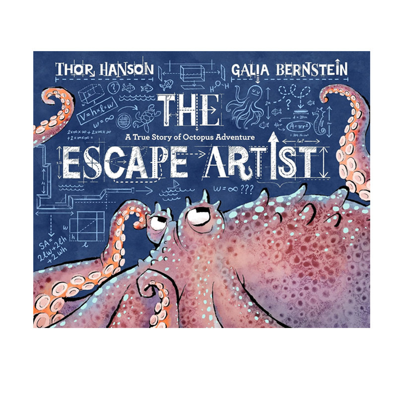 预售 英文原版 章鱼逃生记 Escape Artist 精装 真实的海洋冒险故事 海洋科普绘本 深海生物