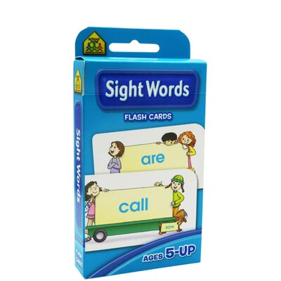 常见词 School Zone Flash Cards Beginning Sight Words 英文原版 儿童早教入学准备 字卡闪卡 高频词