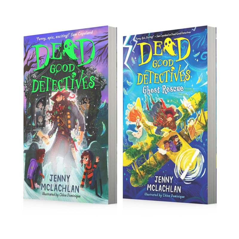 鬼魂侦探 2册 英文原版 Dead Good Detectives 儿童冒险章节小说 咆哮之地系列作者Jenny Mclachlan