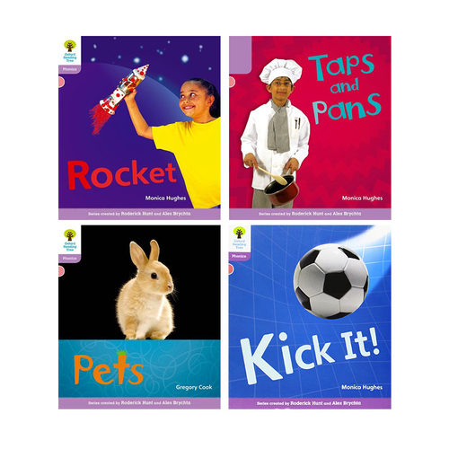 英文原版 Oxford Reading Tree  Floppy's Phonics 4册 牛津阅读树拼读法 儿童学前练习读写技能