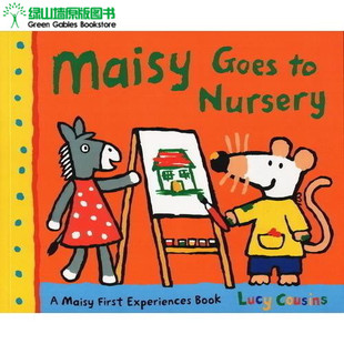 英文原版 Maisy Goes To Nursery 小鼠波波 幼儿启蒙早教绘本图画书