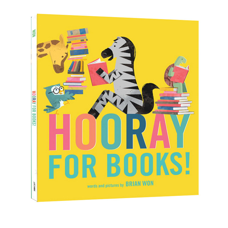 英文原版 hooray for books!