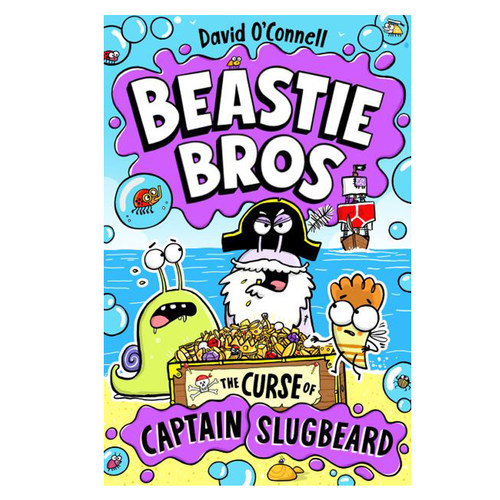 预售 英文原版 Beastie Bros 3: Beastie Bros 3: The Curse of Captain Slugbeard 幽默搞笑 动物冒险故事书 青少年英语课外读物