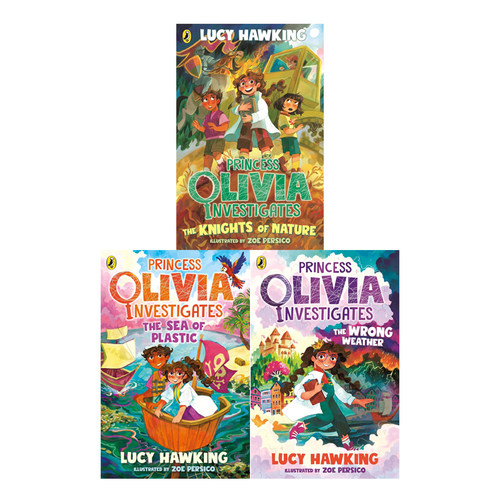 预售 英文原版 奥利维亚公主的侦察队 Princess Olivia Investigates  3册 儿童侦探冒险故事