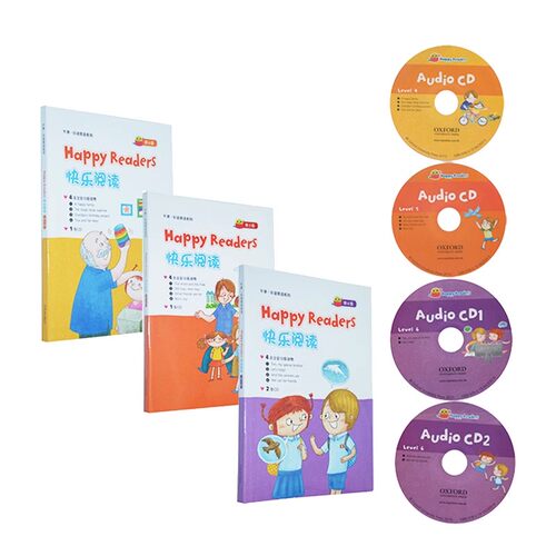 OXFORD英文原版牛津快乐阅读 Happy Readers 第4-5-6级 自然拼读读物 12册书附3CD 英文原版儿童读物