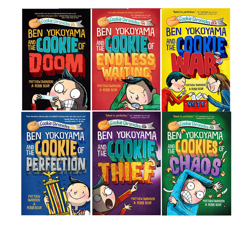 英文原版 Cookie Chronicles 6册 饼干编年史 冒险故事 插图章节小说 青少年小学生课外读物 Matthew Swanson