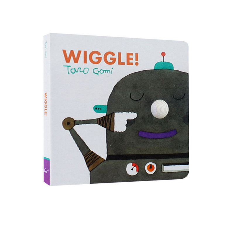 英文原版 wiggle 幽默大师五味太郎纸板书 taro gomi 洞洞书 儿童身体