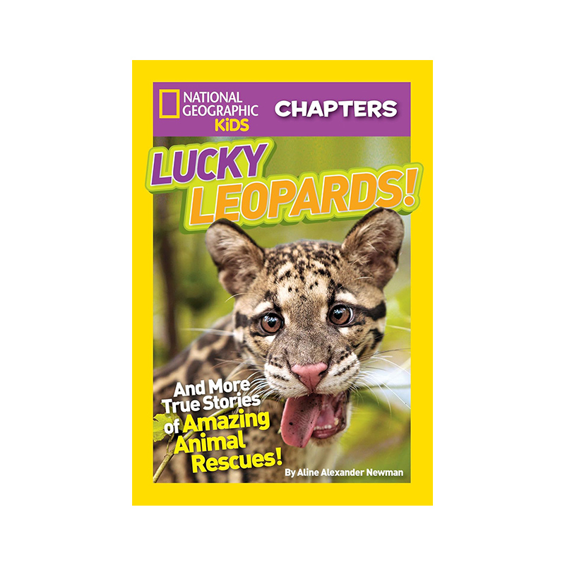 二阶段 美国国家地理分级读物 National Geographic KIDS Readers ： Lucky Leopards英文原版   儿童全彩百科书 动物科技系列