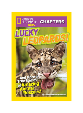 二阶段 美国国家地理分级读物 National Geographic KIDS Readers ： Lucky Leopards英文原版   儿童全彩百科书 动物科技系列