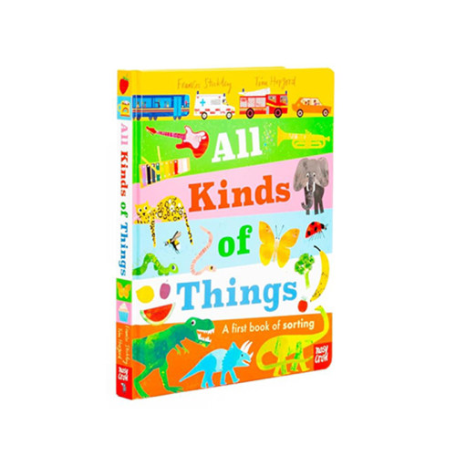 预售 万物大发现 All Kinds of Things 各种各样的东西 日常物品 幼儿启蒙认知纸板书 英文原版