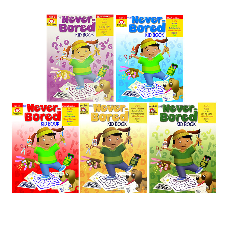 【自营】英文原版  evan moor the never bored kid book ages 4-9 智