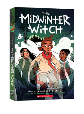 英文原版 The Midwinter Witch 全彩漫图画书 图像式小说 儿童魔法奇幻小说 青少年英语课外读物