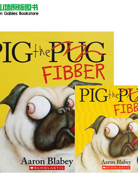 英文原版 巴戈狗 Pig the Fibber 儿童有声绘本图画书 附CD 儿童启蒙图画故事经典绘本 我是大坏蛋同作者Aaron Blabey