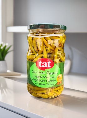 Hot pepper pickle土耳其进口细辣椒泡菜即食线辣椒酱开胃菜青椒