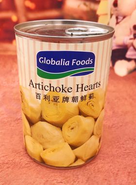 朝鲜蓟Artichoke Hearts西班牙进口蔬菜罐头西餐料理罐装菜类390g