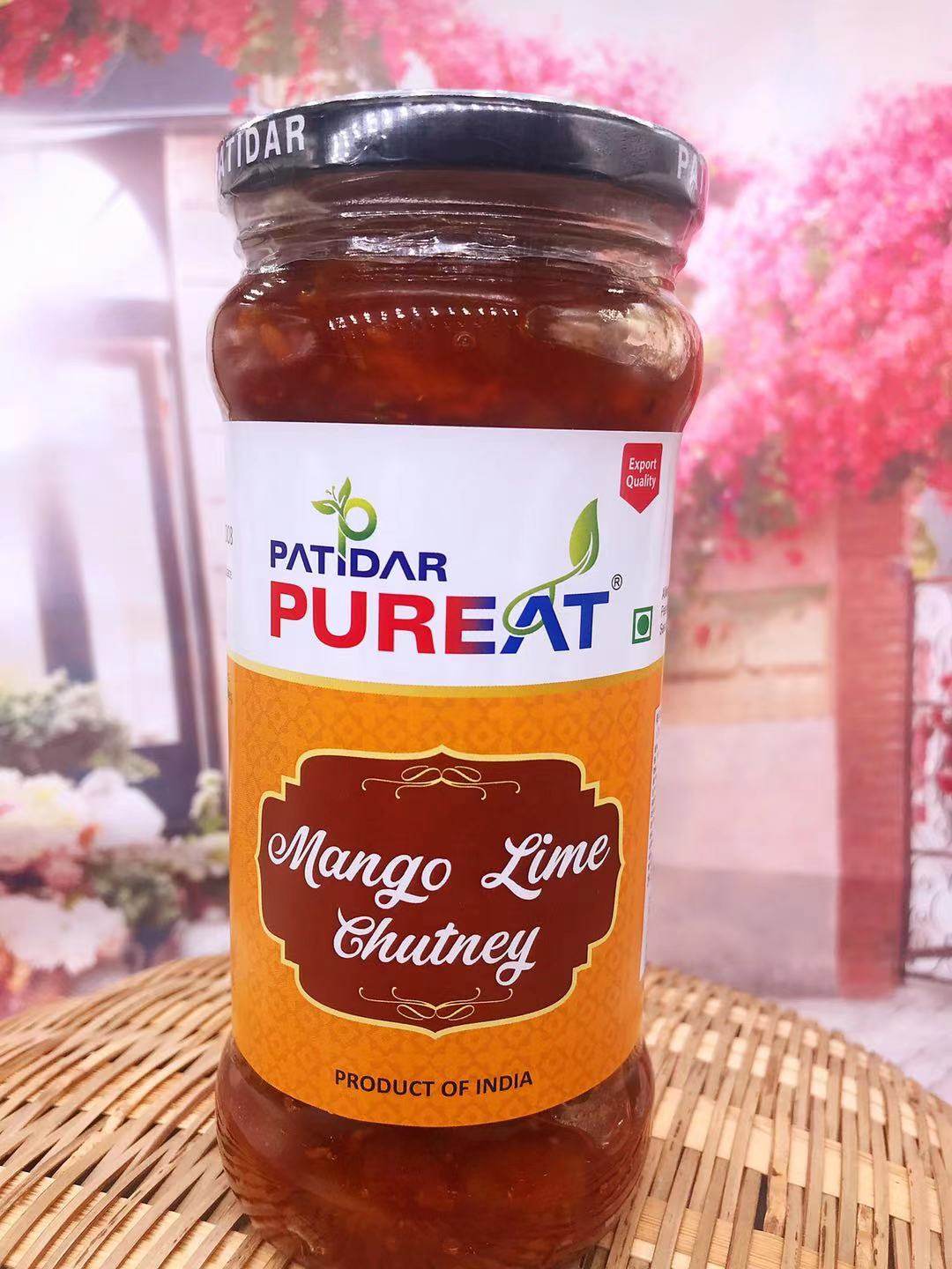 mango lime chutney450g印度芒果青柠檬酱复合调味酱indian芒果酱