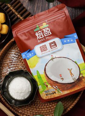 椰蓉蛋糕面包月饼装饰原料100g椰子粉 椰子蓉Coconut powder面包