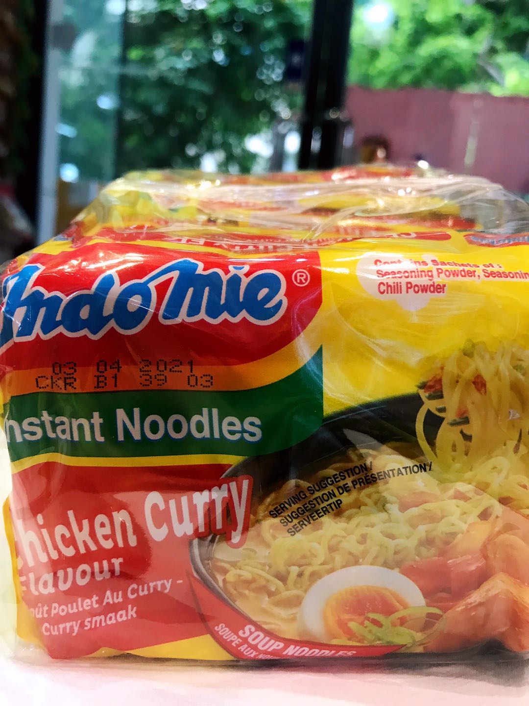 Indomie Noodles5bages/70g方便面鸡肉咖喱Chicken Curry Flavour 粮油调味/速食/干货/烘焙 冲泡方便面/拉面/面皮 原图主图