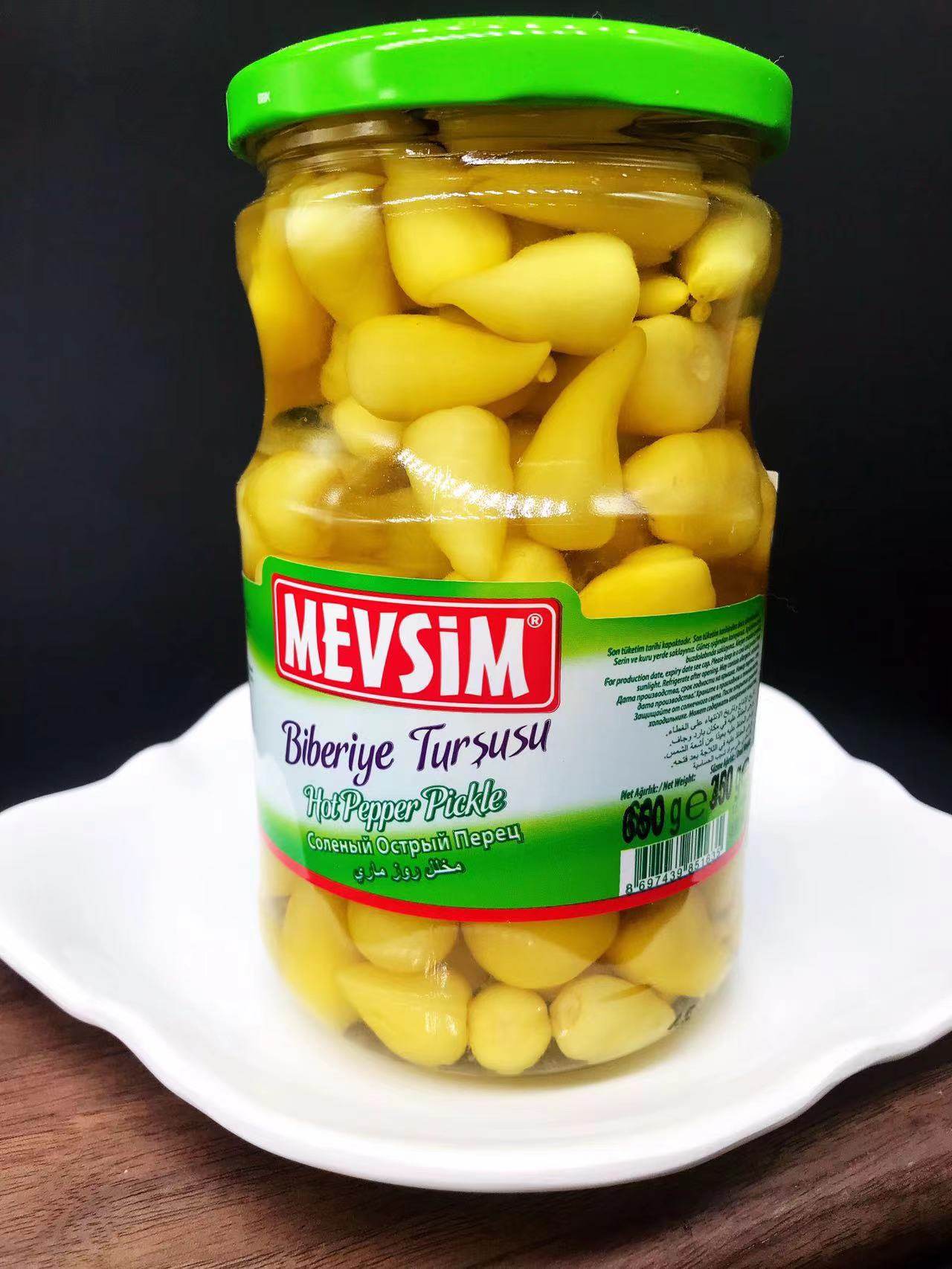 hot pepper pikle土耳其黄小米椒泡菜青椒黄椒辣椒菜开胃即食香辣