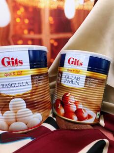 RASGULLA印度玫瑰汤圆GULABJAMUN1KG白汤圆红汤圆网红食品Indian