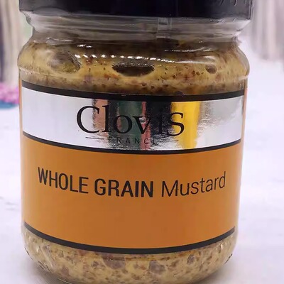 Clovis WHOLE GRAIN Mustard200g芥末籽芥末调味酱法国青酱 酱料