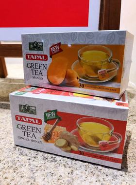 TEA巴基斯坦进口BAGES生姜蜂蜜绿茶包芒果茶包GINGER HONRY MANGO