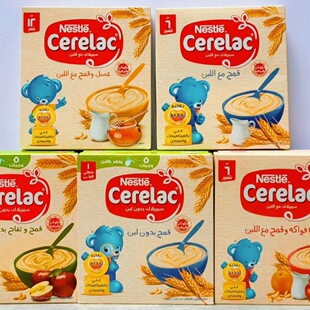 Cerelac Baby Oats125G宝宝水果燕麦辅食原味蜂蜜燕麦粉冲粉混合