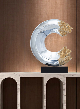 酒店大厅会所桌面摆件抽象艺术品