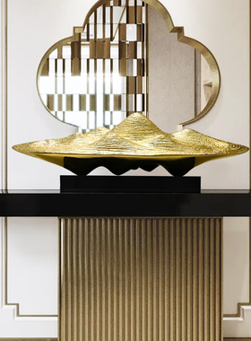 招财现代假山酒店售楼处大厅装饰