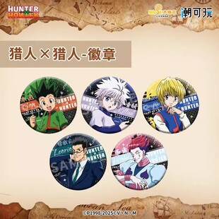 正版 全职猎人双闪徽章 HUNTERXHUNTER小杰奇犽官谷吧唧