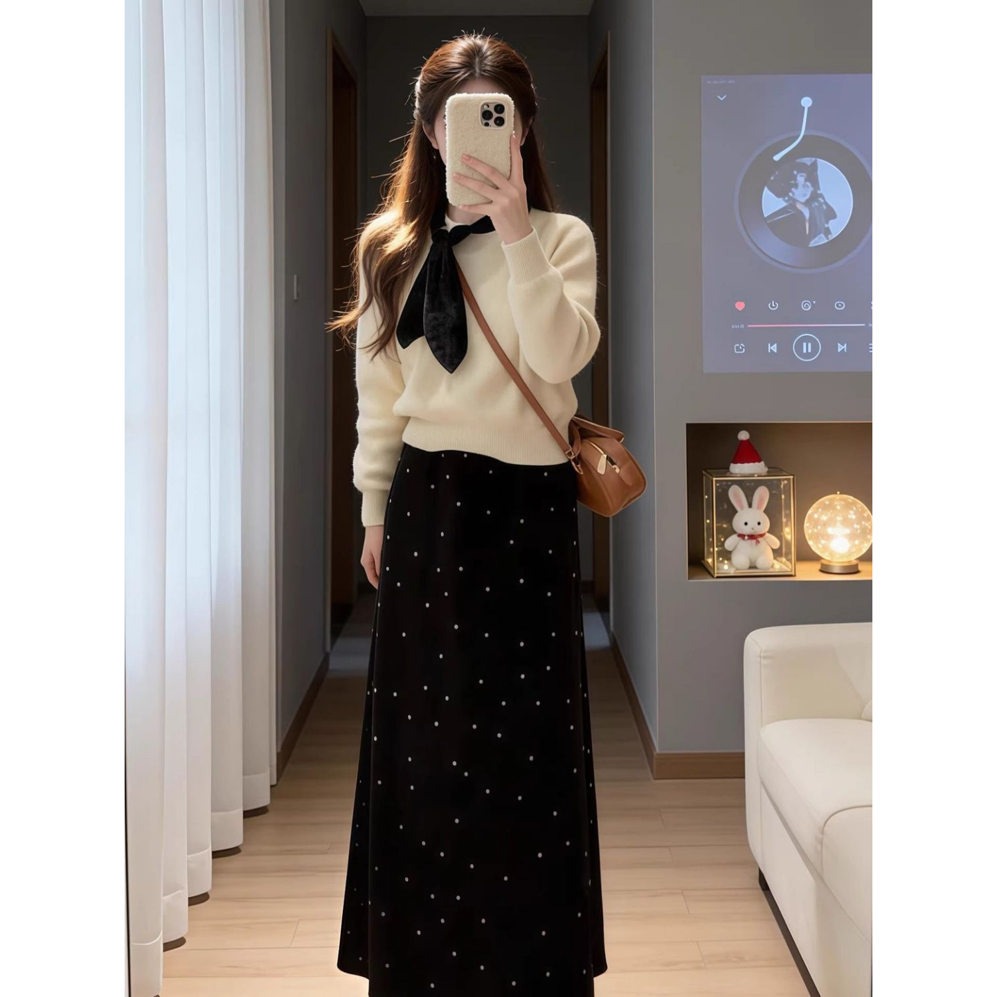 巨好看针织连衣裙女春秋2026新款千金小个子香风长裙穿搭一整套装,女装/女士精品,时尚套装,淘宝优惠券,粉丝福利购,淘宝优惠卷