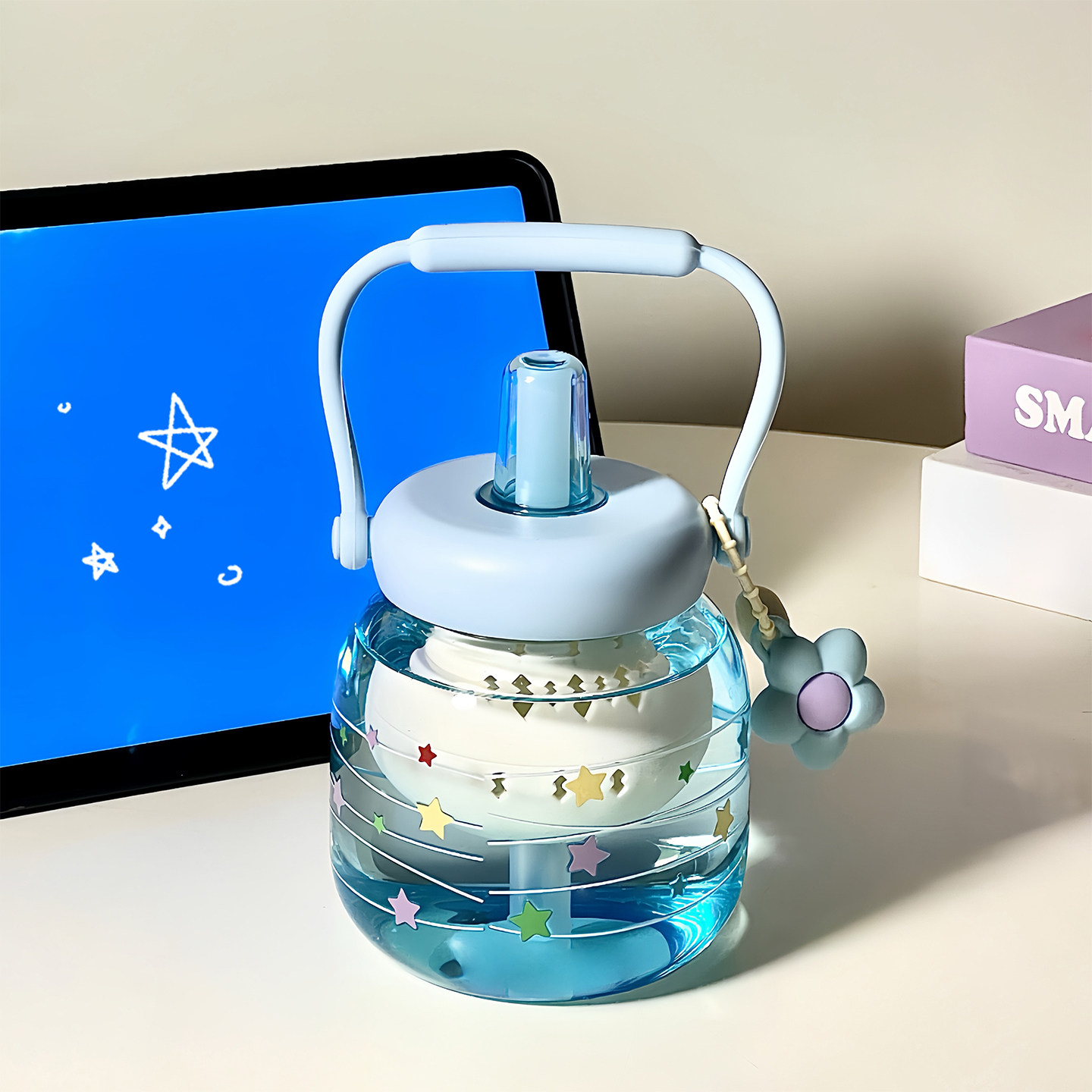 高硼硅玻璃杯女高颜值大肚杯2026新款大容量便携办公室吸管水杯子,餐饮具,玻璃杯,淘宝优惠券,粉丝福利购,淘宝优惠卷