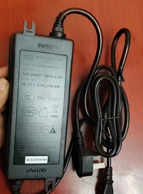 沁园净水器电源D口扁口线36v5.5a 原装电源适配器GM200-3600550-F