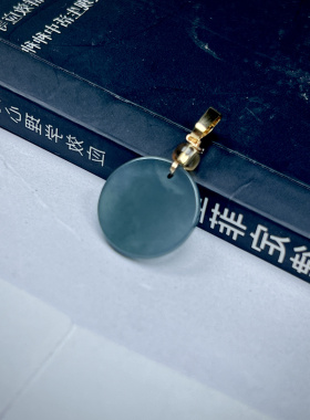 天然翡翠a货平平安平安小无事牌蔚蓝时尚百搭精美吊坠多样性发货