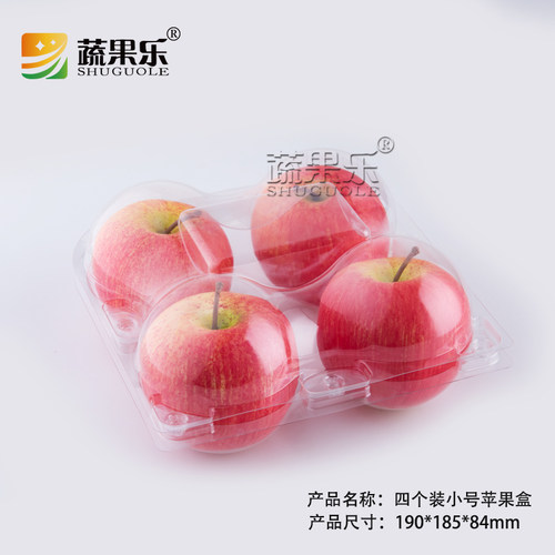 蔬果乐PET包装透明塑料盒4粒装水果盒苹果桃大号小号厂家直销新品 - 封面
