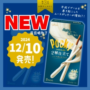 冬季限定 日本Glico格力高百力滋Pocky双层香草白巧克力棒2袋入